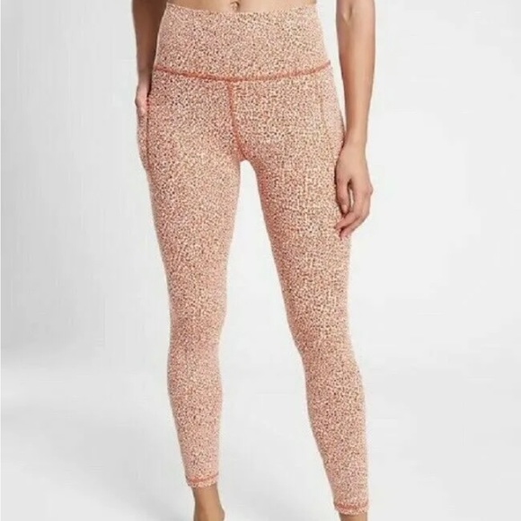 Womens ATHLETA Size XS Salutation Stash Pocket II Textured 7/8 Tight Rust - Picture 3 of 6